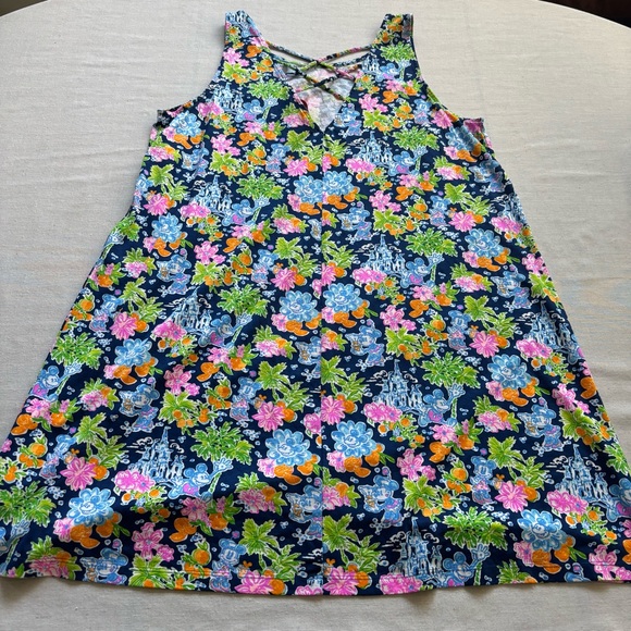 Lilly Pulitzer Disney Kristen Swing Dress Mickey Minnie XL | Resort - Picture 4 of 8